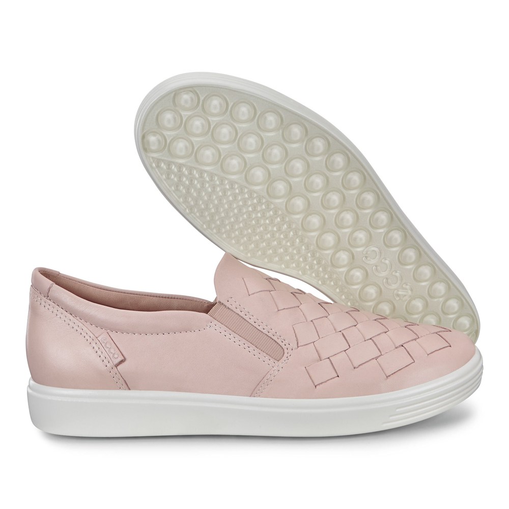 ECCO Womens Sneakers Pink - Soft 7 - JBD-247091